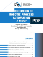 Introduction To Robotic Process Automation - A Primer by Institute For Robotic Process Automation in Association With Carnegie Mellon University, June 2015 PDF