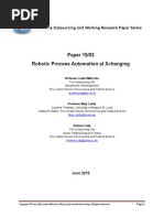 Robotic Process Automation at Xchanging by Leslie Willcocks, Mary Lacity, Andrew Craig