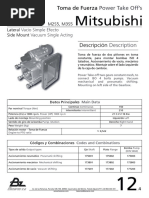 Toma Fuerzas Mitsubishi m2s5 - m3s5