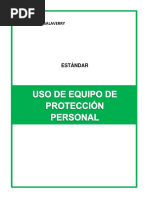 Estandar .Uso de Equipo de Protección Personal - Imagenes