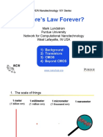 Moore's Law Forever?: Mark Lundstrom Purdue University Network For Computational Nanotechnology West Lafayette, IN USA