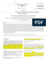 Autocovariance Least Square Method For Estimating Noise Covariances