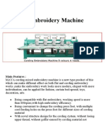 Cording Embroidery Machine