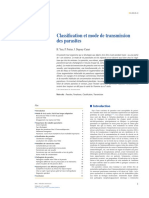 Classification Et Transmission Parasites PDF