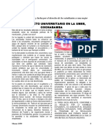 El Conflicto Universitario en La Umss, Cochabamba PDF