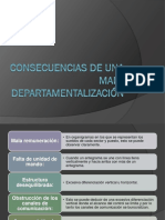 Organización Departamentalización