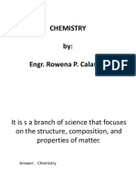 Chemistry Qualifying Exam Review