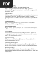 Functions of DNA