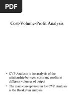 Cost-Volume-Profit Analysis