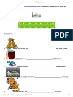 Prépositions de Lieu