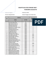 FORMAT REKAPITULASI STOK OPNAME PUSKESMAS Lalolae