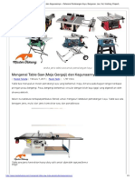 Mengenal Table Saw (Meja Gergaji) Dan Kegunaannya