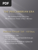 The Precambrian Era