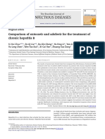 Infectious Diseases: Comparison of Entecavir and Adefovir For The Treatment of Chronic Hepatitis B