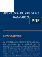 APERTURA de Credito