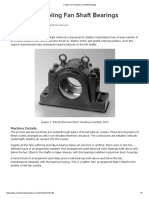 Failure of Cooling Fan Shaft Bearings