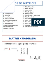 Tipos de Matrices