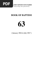 Baptism Book #63