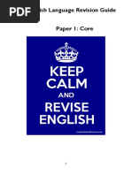 IGCSE English Revision Guide Core