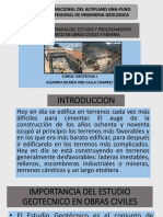 Importancia Del Estudio y Procesamiento Geotecnico en Obras