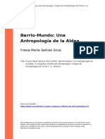 Fresia Maria Salinas Silva (2007) - Barrio-Mundo Una Antropologia de La Aldea