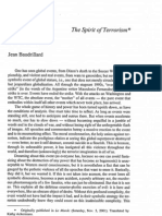 Baudrillard - The Spirit of Terrorism