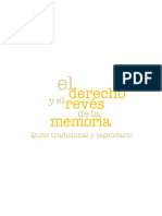 El Derecho y El Reves de La Memoria - Quito Tradicional