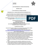 Convocatoria Apoyos de Sostenimiento 2017