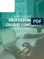 How To Create Professional Course Content People Will Love - Teachable