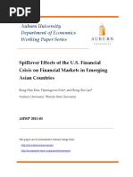 Spillover Effects of The U.S. Financial Crisis On Financial Markets in Emerging Asian Countries