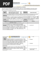 Formato de Planeación de Las Actividades Socialmente Responsables 