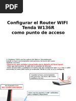 Manual de Configuracion de Tenda W316R Como Punto de Accceso