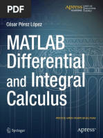 César Pérez López Auth. MATLAB Differential and Integral Calculus Apress 2014 PDF