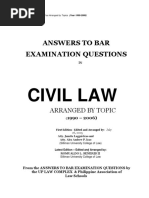 Suggested Answers in Civil Law Bar Exams1990 2006