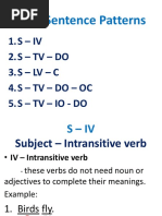 Basic Sentence Patterns