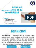 Rehabilitación en Alteraciones de La Sensibilidad