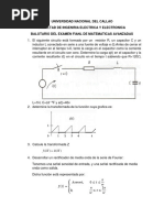 Balotario de Examen Final Mat. Avanz - Fiee Unac