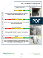 Safety Observation Report: Critical Favorable