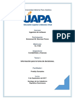 Tarea I de Contabilidad y Finanzas 