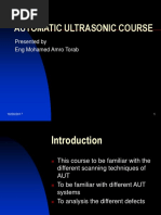 Automatic Ultrasonic Course: Presented by Eng Mohamed Amro Torab