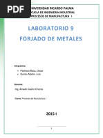 Lab #9 Forjado de Metales