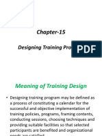 Chapter 15 Designing Training Program