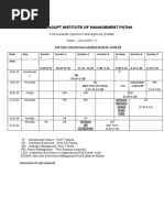 Revised Schedule (18.8.10-23.8.10)