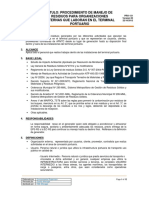 PRO 122 Procedimiento de Manejo de Residuos para Externos REV 00 PDF