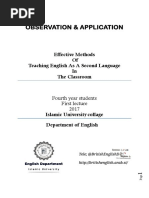 Effect Methods of Teaching English