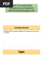 Ways To Overcome Dyscalculia Students Difficulties in Daily