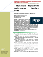 A High-Order Sigma-Delta Accelerometer Interface Circuit: Xiangyu Li, Weiping Chen, Xiaowei Liu, Mingyuan Ren