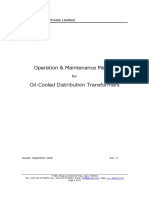 Oil Cooled Distribution Xmer Instruction Manual