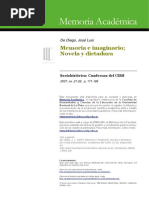 José Luis de Diego - Novela y Dictadura PDF