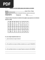 EVALUACION Mis Vecinos Los Ogros 4 Básico